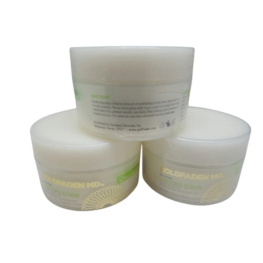 Goldfaden MD Doctor's Scrub Ruby Crystal Microderm Exfoliator 1.7 oz Lot of 3